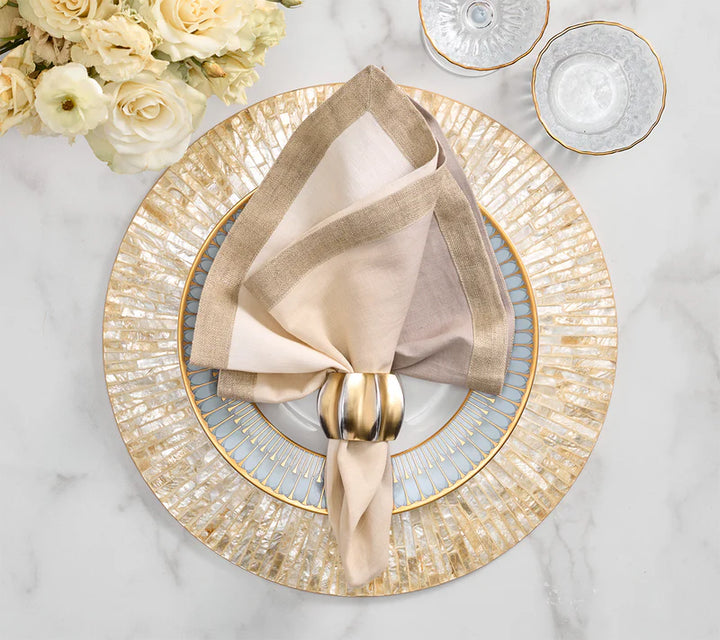 Byzantine Placemat in Ivory & Gold (Set of 4)