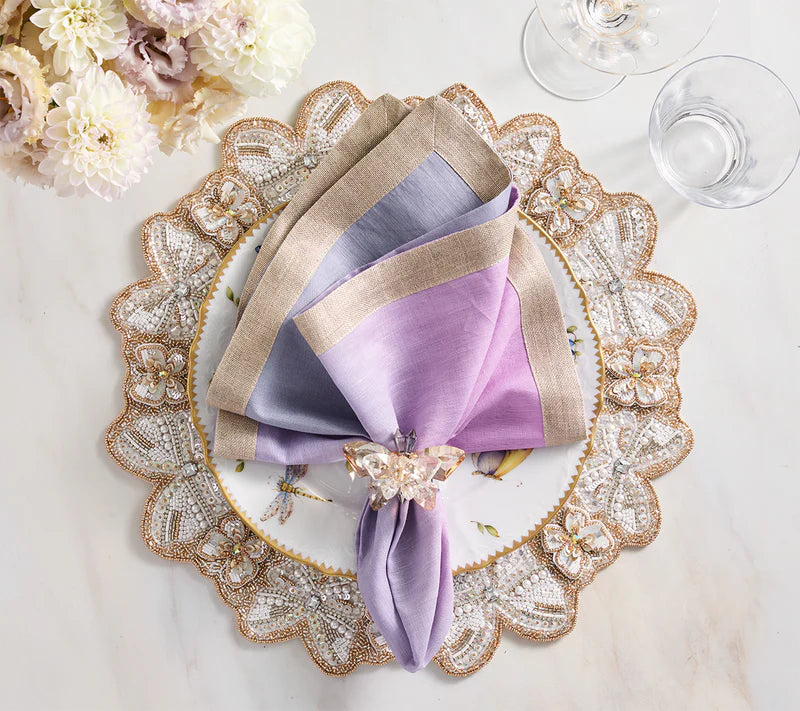 Monarch Placemat in Champagne and Crystal (Set of 4)