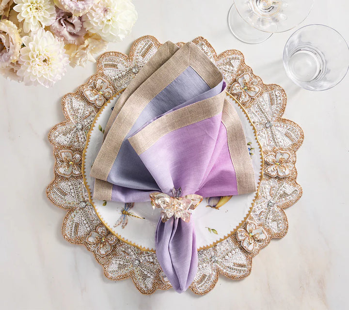 Monarch Placemat in Champagne and Crystal (Set of 4)