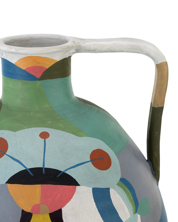 Amphora Large Multi - Colored Vase
