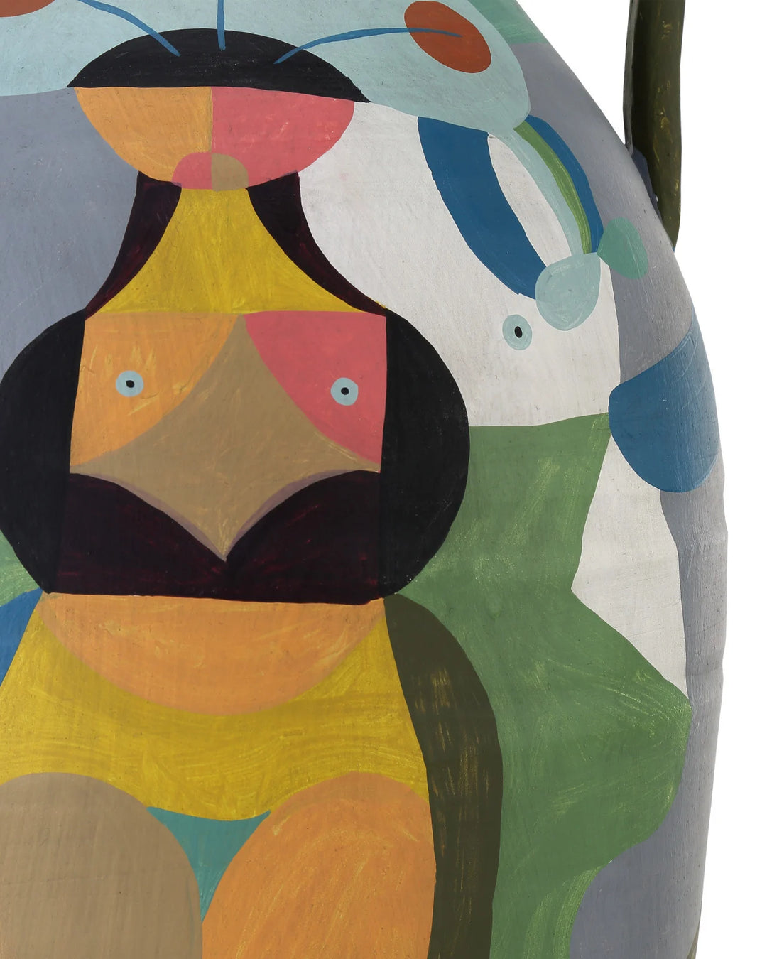 Amphora Large Multi - Colored Vase