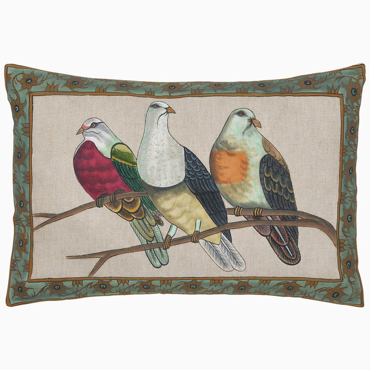 Three Birds Kidney Pillow Case