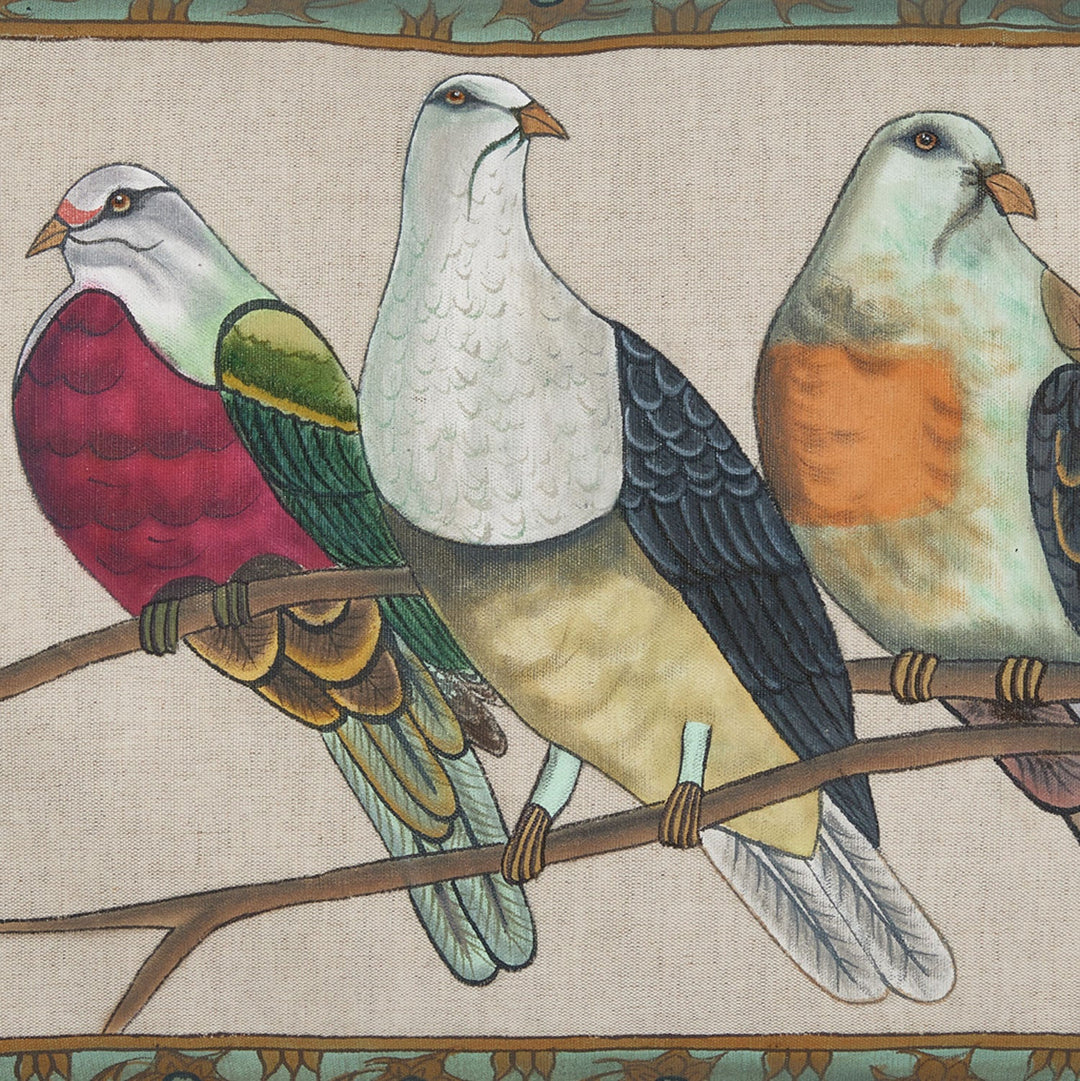 Three Birds Kidney Pillow Case