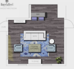 Floor Plan Development by an Interior Designer